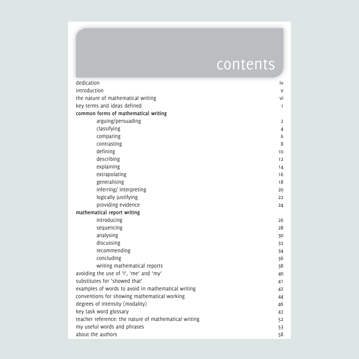 How to write what you want to say... in mathematics