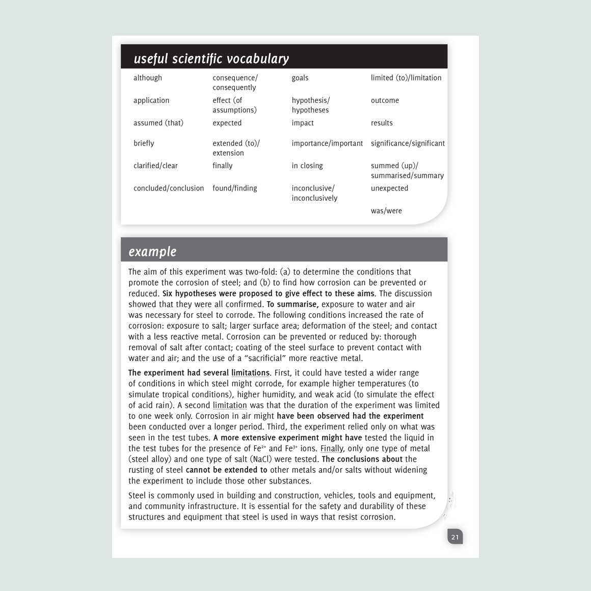 How to write what you want to say... in science