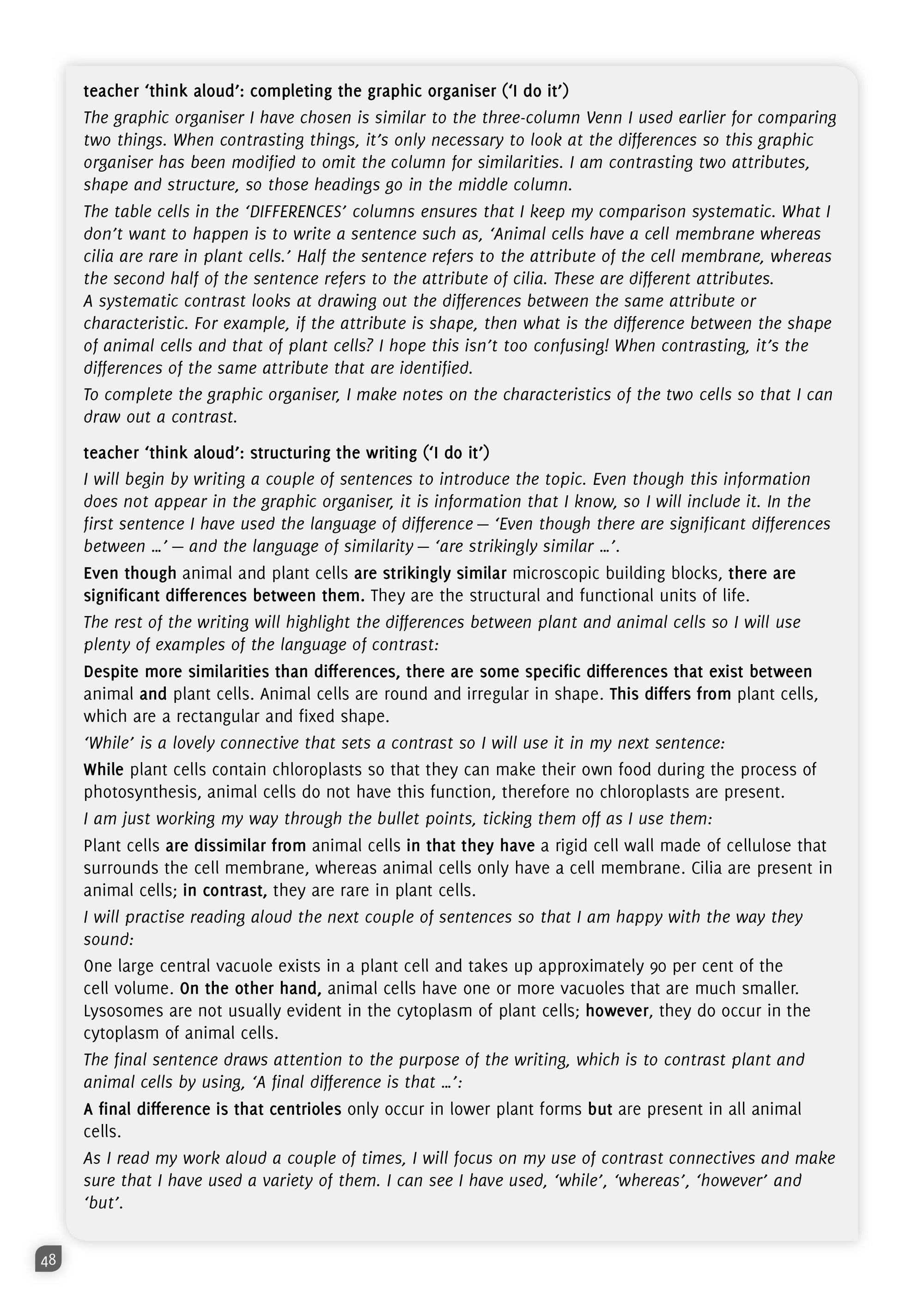 Teacher’s Guide – How to write what you want to say … in the secondary years